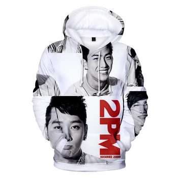 LUCKYFRIDAYF moda 2PM kpop 3d hoodies šport hip hop moški ženske Hoodie Puloverju unisex priložnostne Dolg Rokav 3D Hooded zgornji del Trenirke