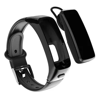 BY51Smart Zapestnica Bluetooth 2v1 Sprejem Telefon Srčni utrip, Krvni Tlak Monitor Combo Slušalke Slušalke Fitnes Tracker Watch
