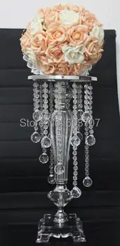 Brezplačna dostava 70 cm visok cystal kroglice garland poroko centerpiece tabela centerpiece poročno dekoracijo 10 kosov veliko