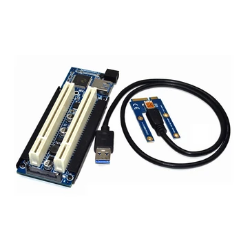 MINI PCI-E Dual Riser PCI Card PCI Reža, Podpira Zajemanje Kartice Zlata Davčno Kartico, Zvočno Kartico Vzporednih Vrat Kartico
