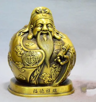 Kitajska zbirka fine izdelave medenina fu lu shou obrti kip niz