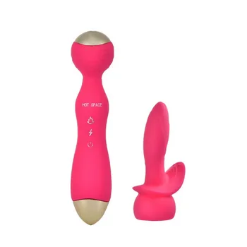 Ogrevanje Vibrator Av Palico Vibrator Massager Nepremočljiva Mehko Dildo, Vibrator G Spot Klitoris Stimulator za Odrasle Sex Igrače za Ženske