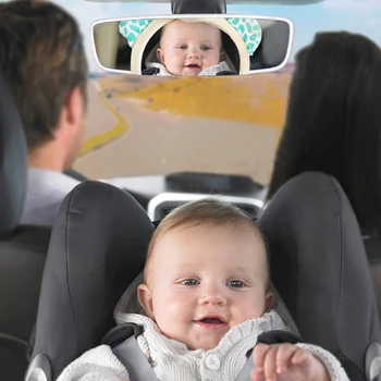 Novo Srčkan Baby Zadaj Gleda V Ogledala Nastavljiva Avto Baby Ogledalo Varnostni Avto Sedež Nazaj Ogledalo Za Otroke Otrok Auto Zaslon