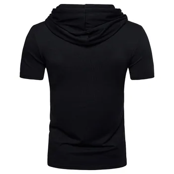 FFXZSJ 2018 visoke kakovosti poletje moda za moške priložnostne preprosto črno in belo obarvana moške velike skp T-shirt kratek rokav