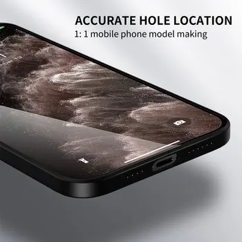 Relief pokrajine slikajo na Steklo, Telefon Primeru za iPhone 11 12 Pro XR X 7 8 XS Max 6 6S Plus SE 2020 Kritje Lupini Coque Capa
