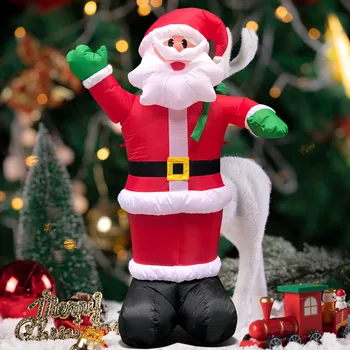 Zrak Napihljiv Božiček Snežaka Na Prostem Airblown Božični Okraski, Slika Otroci Klasično Otroci Igrače Vesel Božič