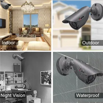 Rejec AHD mini kamera 720P Indoor/Ooutdoor Home Security Kamera Z 24pcs IR Led Nočno Vizijo Dan & Noč Nadzor