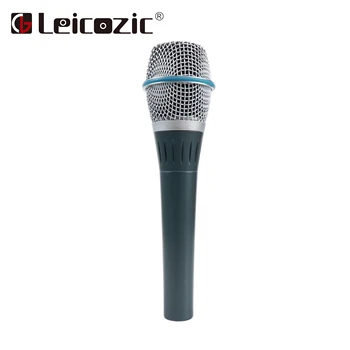 Leicozic 10Pcs LE87A 87A Vrh kakovosti Kondenzatorskega Mikrofona, Strokovno Microfone Super-Cardioid Voval mikrofon studio žice mic