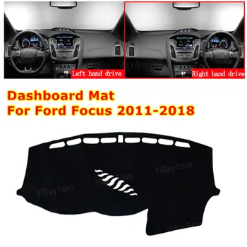 Za Ford Focus 3 2011-2018 Mk3 Visoke Kakovosti Anti-slip Avto nadzorna plošča Pokrov Mat Sonce Odtenek Tipke za instrumentne Plošče in Preproge Dodatki
