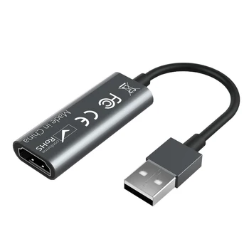 Prenosni USB 2.0, Avdio Zajem Video Kartica, HDMI, USB 2.0 1080P Mini Capture Card Za Oddaje v Živo, Video Snemanje