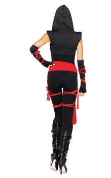 Moda za Ženske Jumpsuits Halloween Kostum Ninja Obleke brez Rokavov enodelno Oblačilo Zakona Oblačila Japonski Ninja Jumpsuits