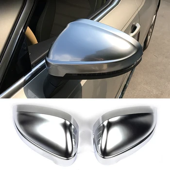 Ogljikovih Vlaken Rearview Mirror, Prevleke za Audi A4 B9 Standard allroad 2017 Strani Ogledalo Kape S Strani Pomagajo Nadomestiti Bela Chrom