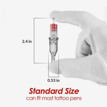 20Pcs za Enkratno uporabo Sterilizirati Kartuše Tatoo Igle Za Stalno Črtalo za Obrvi Ličila Tattoo Stroj Rotacijski Pero Dobave