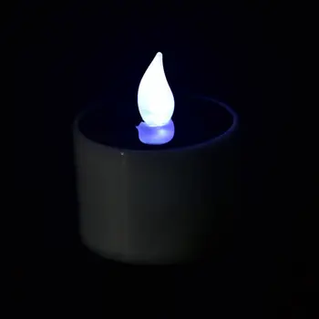 1pcs LED Čaj Svetlobo Sveč za ponovno Polnjenje Realne Battery-Powered Brezplamensko Za Domačo Spalnico Stranko Poroko Festival Dekor.