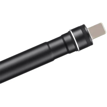 Kovinsko Ohišje Skp Imetnik, v Treh Fazi Snemljiv Zaščitna Primeru Aluminija Slim Rokav za Apple Svinčnik(Black)