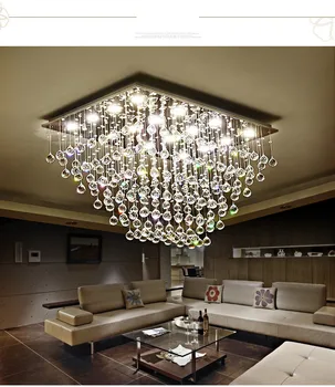 Luksuzni Sodobne Kristalno Ceilling Svetlo Visoko Kakovost svetil Za dnevno Sobo Hotel Koridor Oltarja Dvorani LED Žarnice vključeni vroče prodaja