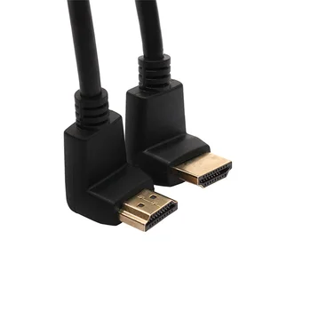 Par HDMI pravim Kotom 90 Stopnjo In 270 Stopinj Ravno Kabel Kovinski Priključki 1.4 Proti 0,3 m Strokovne HDMI Kabel Z Ethernet