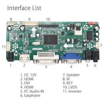 Yqwsyxl Komplet za LM220WE1-TLA1 LM220WE1-TLD3 HDMI + DVI + VGA LCD LED zaslon Gonilnik Krmilnika Odbor