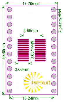 10PCS SOIC24 TSSOP24 SSOP24 SO24 SOP24 OBRNITE DIP24 IC adapter Vtičnice / Adapter plošča PCB, ki je Primerna za IC vtičnice Priključek