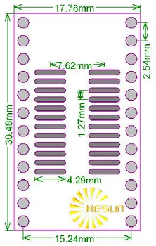 10PCS SOIC24 TSSOP24 SSOP24 SO24 SOP24 OBRNITE DIP24 IC adapter Vtičnice / Adapter plošča PCB, ki je Primerna za IC vtičnice Priključek