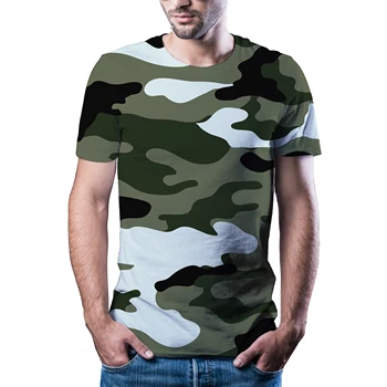 2021 Novo 3D T-Shirt za Moške Poletne Priložnostne Prikrivanje Oblačila Prikrivanje Slog Top 3D Quick Dry Natisnjeni T-Shirt