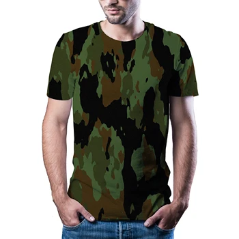2021 Novo 3D T-Shirt za Moške Poletne Priložnostne Prikrivanje Oblačila Prikrivanje Slog Top 3D Quick Dry Natisnjeni T-Shirt