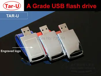 Po meri Logo Usnje pogon usb + Ključ verige PC Usnje USB Flash Diski 64 G 8GB 16GB 32GB 4GB Memory stick Pero Pogoni darilo
