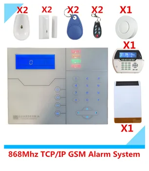 Najbolj Naprednih ST-VGT TCP IP Alarm GPRS Brezžični GSM Alarmni Sistem Home Security Alarmni Sistem S Sončnimi Strobe Flash Sirene