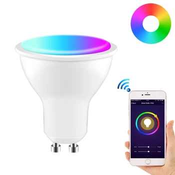 Tuya Smart Žarnica GU10 Žarnica Pozornosti Tuya App Remote Control RGB + CW 4W WiFi LED Luč Za Alexa Google Dom Nova