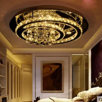 Led kristal, žarnice dnevna soba lučka krog preprosta sodoben vzdušje doma toplo romantično ustvarjalne spalnica stropne svetilke led osvetlitev
