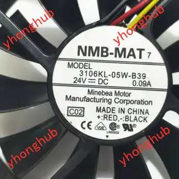 NMB-MAT 3106KL-05W-B39 C02 DC 24V 0.09 A 80x80x15mm Strežnik Hladilni Ventilator