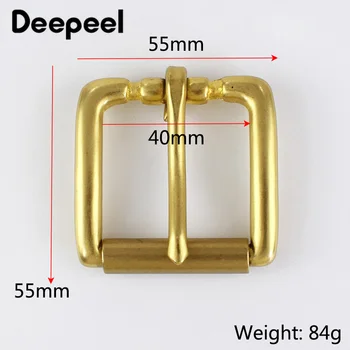 Deepeel 1pc ID 4 cm Visoke Kakovosti Unisex Trdni Brass Pin Sponko Pasu Glavo Jeans Pasovi dodatno Opremo DIY Kovinsko Strojne Opreme