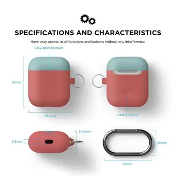 Slušalke Dvojno Skp Silikonski Pokrovček Za Apple Airpods Prah Drop-dokazilo Šport Zaščito Lupine Lahki Prenosni Silikonski Pokrov