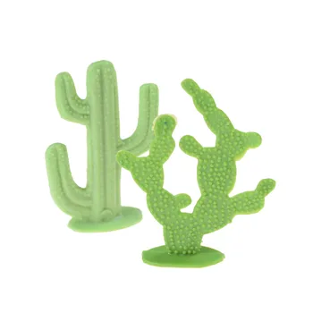 2Pcs/set Plastičnih 6 cm Kaktus Rastlin Model Železniški Park HO OBSEGA Postavitev Pokrajino Lutke Dekor
