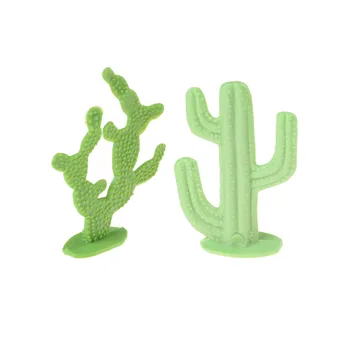 2Pcs/set Plastičnih 6 cm Kaktus Rastlin Model Železniški Park HO OBSEGA Postavitev Pokrajino Lutke Dekor