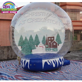 Božič napihljivi sneg globus za dekoracijo 3m premer napihljivi sneg globus šotor za fotografijo