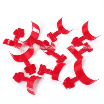 Vroče Prodajo 100 kozarcev False francoski Rdeče Acrylic Nail Art Nasveti Bistvene Izdelkov, Lepilo za Manikiranje Modne Barve