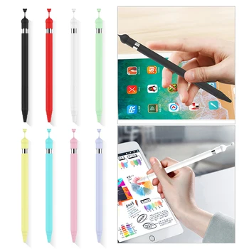 Candy Barve Silikonski Tablet Dotik, Pisalo Zaščitni ovitek Za Apple Svinčnik 1 Generacijo Svinčnik Zaščitna torbica Za iPad Pero