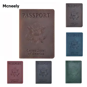 Mcneely Nori Konj Usnje Imetnik Potnega lista Trdna Kreditne Kartice ID Imetnik Potnega lista Primeru Poslovnih Potovanj, Potni list Pokrovček za ZDA