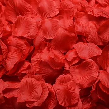 1000PCS/Veliko Svile cvetni listi Vrtnice za Poročno Dekoracijo Romantično Umetno Rose Cvet 20 Barve, Poročni Dodatki