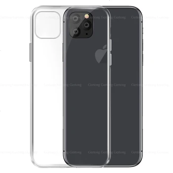 Prozoren Silikon TPU Kritje Za iPhone X 11 PRO XS MAX XR Ultra Tanek Anti-Shock Silikonski Coque Za iPhone 11 Pro 2019 PRIMERU