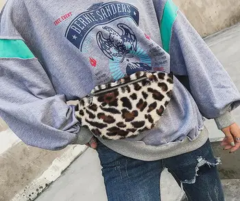 2018 Jeseni new tide leopard prsih vrečko korejska različica divje lase vrečko