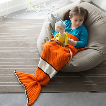 2020 Spomladi Jeseni pozimi Pade Pletene morska deklica rep odejo nov prihod otrok Evropi slog toplo odejo