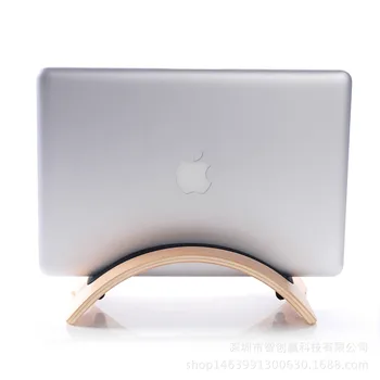 Naravne Lesene Laptop Stojalo Držalo za MacBook Air/Pro Prenosni Računalnik Lesa Podporo Nosilec za iPad pro 10.5 Tablete, Imetnika