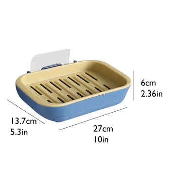 Milo škatla za shranjevanje visoke kakovosti, trpežne preprost kopalnica večplastna črpanje milo razpršilnik wall-mounted milo polje kopalnica F4