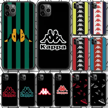 Italijanski Športni blagovne Znamke Kappa Telefon Primeru Za iPhone 4 in 4s 5 5S SE 5C 6 6S 7 8 Plus X XS XR 11 12 Mini Pro Max 2020 črno Lupino Tpu