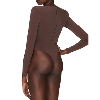 SEBOWEL Seksi Naguban Dolgo Oplaščeni Kvadratni Izrez Low Cut Tanke Obleka, Ženska 2021 Jeseni Trdna Slim Jumpsuit Ženski igralne obleke S-L