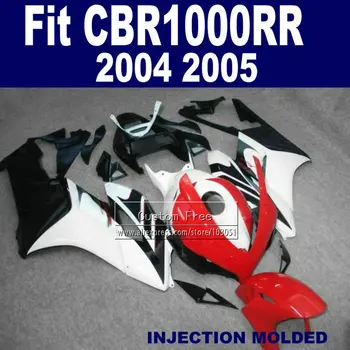 Po Meri Vbrizgavanje fairings deli za Hondo CBR1000RR 2004 2005 CBR 1000 RR 04 05 CBR 1000RR rdeča črna ABS oklep bodykits