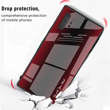 Kaljeno Steklo Ohišje Za Samsung Galaxy S10 S8 S9 Plus S10lite A7 2018 Opomba 9 8 10 pro Shockproof Kritje Gradient Primeru Telefon