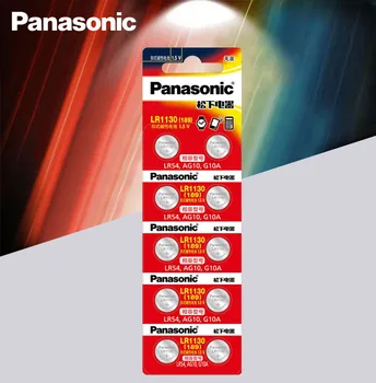 200pcs Panasonic Baterije Celice 1,5 V AG10 LR1130 Alkalne Gumb Baterija AG10 389 LR54 SR54 SR1130W 189 LR1130 Gumb Baterije